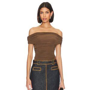 Elena Tube Top in Dusty Olive Green- LPA (from Revolve)